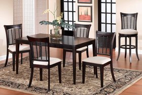 Classic Oak or Dark Cherry Rectangular Dining Room Table Set