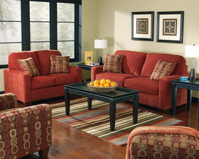 Contemporary Retro Accent Sofa Loveseat Living Room Furniture