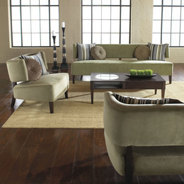 Contemporary Sofa and Loveseat Living Room Set