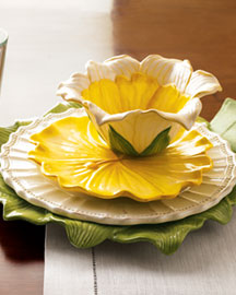 “Baroque” & “Daffodil” Dinnerware