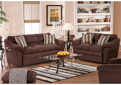 Durham Chocolate 7 Pc Livingroom