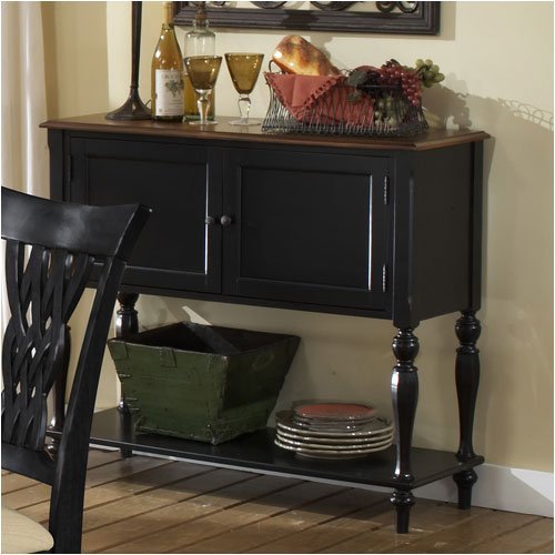 Embassy Rubbed Black Finish Server Sideboard