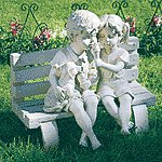 Garden Statue Bench