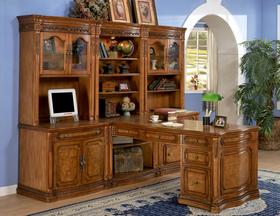 Hennesey Home Office Suite - Antique Burl Finish