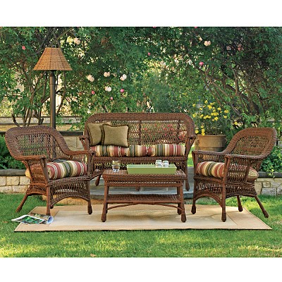 Mackinac Resin Wicker 4 Pc. Seating