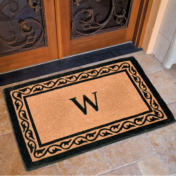 Monogrammed Natural Coir Doormats