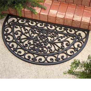 Orleans Scroll Rubber Doormat