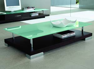 Pike Rectangular Glass Coffee Table