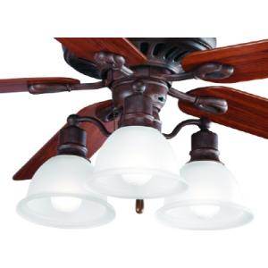 Progress Lighting Madison Collection Cobblestone 3-Light Ceiling Fan Light