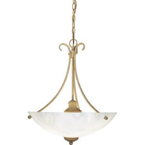 Progress Lighting Travera Collection Antique Bisque 3-Light Chandelier