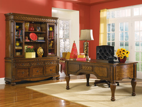 Relaxed Brown Traditional Home Office Furniture
