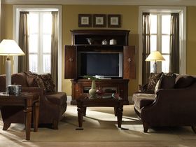 Retro Elegant Living Room Sofa Loveseat Set with Cocktail Tables