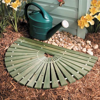 Wooden Half-Round Mat