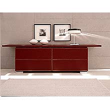 Shamal Contemporary Leather Sideboard