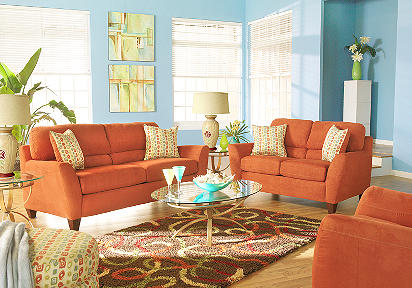 Silhouette Paprika 7 Pc Livingroom