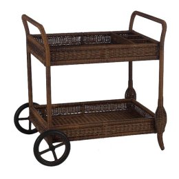 Smith & Hawken 2008 Wicker Tea Cart