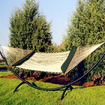 Soft-Sides Cotton Rope Hammock