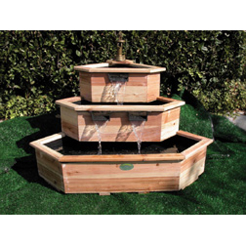 Three Tier Wooden Corner Fountain
