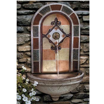 Tile-Look Wall Fountain