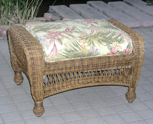 All Weather Ottoman, Add Cushion