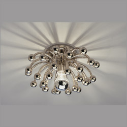 Anemone Flush Mount/Wall Sconce in Polished Nickel