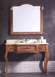 Aqualine Classic Bath Vanity Set in Walnut Finish