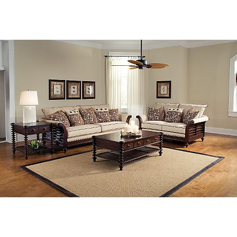 Aruba Sand 2-PC Sofa & Loveseat Package