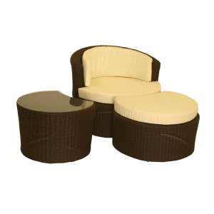 Bonaire Wicker Lounge Chair Set