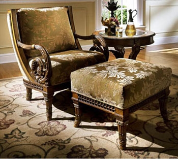 Bonaparte Chair and Ottoman Set