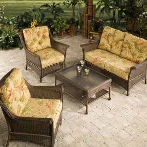 Cambria All Weather Wicker Conversation Set