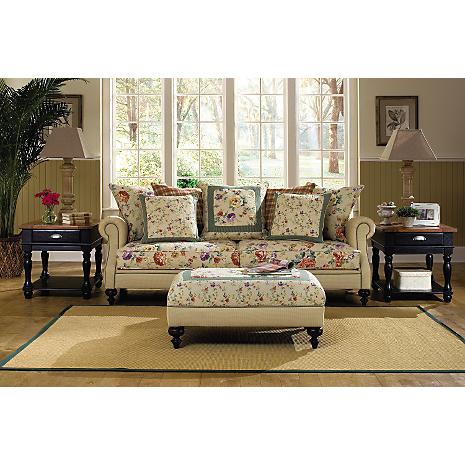 Charm Garden 2-PC Sofa & Cocktail Ottoman