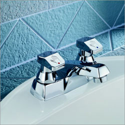 Commercial Metering and Self-Close Centerset Bathroom Faucet
