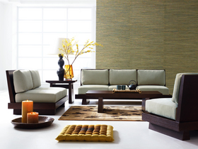 Contemporary Modern Sofa Loveseat Living Room Set