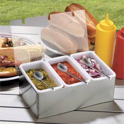 Covered Condiment Tray