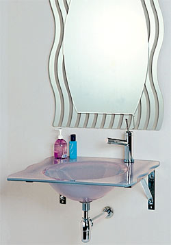 DeRose Wall Mounted Integral Bowl Sink