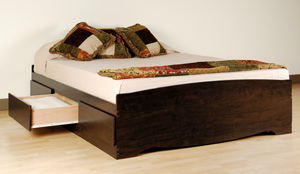 Double Size Platform Storage Bed