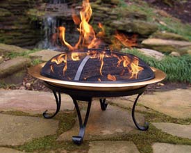 Dragon 26 inch Folding Copper Fire Pit Set