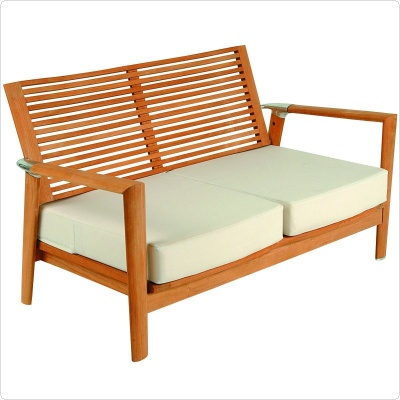 Equinox Teak Sofa Loveseat