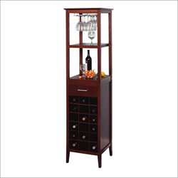 Espresso 18 Bottle Wine Tower