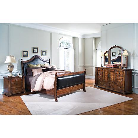 Euro Manor 5-PC King Sleigh Bedroom Package