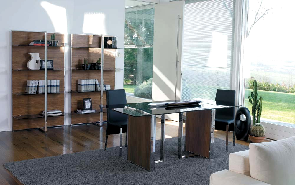 Free Fixed Glass Dining Table