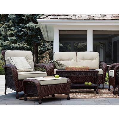 Garden Oasis 4 pc. Resin Wicker Seating Set