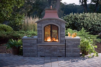Garden Oasis LP Gas Copper Top Fireplace