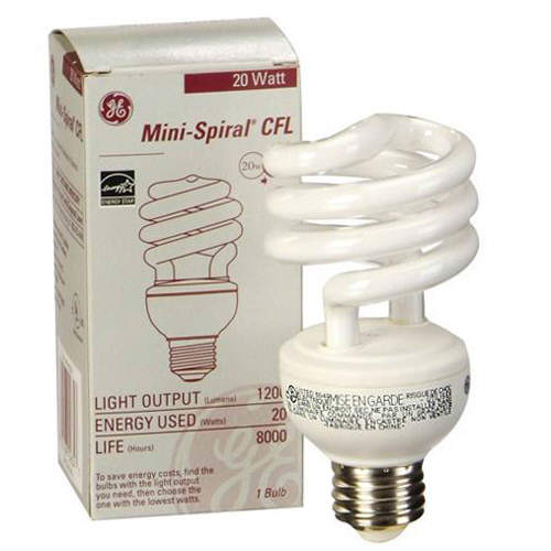 GE Soft White 20 Compact Fluorescent Bulb