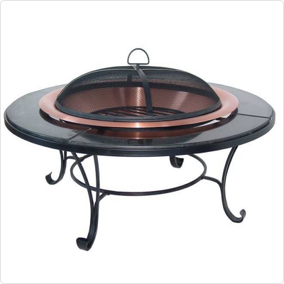 Granite Table Copper Fire Bowl