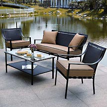 Home Trends Braddock Heights 4-Piece Outdoor Chat Set