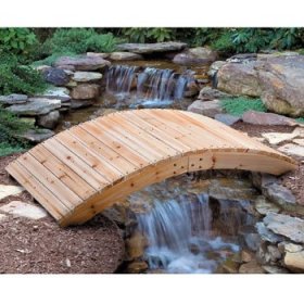 Improvements Wooden Arch Garden Bridge