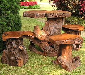 Joshua Tree Table & 3 Sierra Seat Set