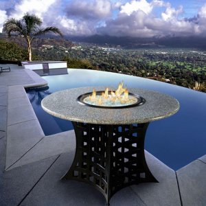 LaCosta Fire Pit with Burning Glass