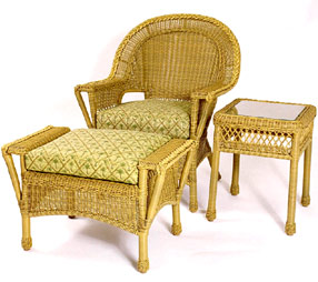 Lake Living Lounge Chair, Ottoman and End Table Set